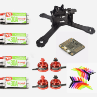 Realacc X210 V+w/ Cc3d Revo F4 + Racerstar Br2205 2600kv Motor + Rs30a Blheli_S Esc + 5x4x3 Prop