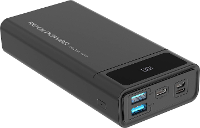 RealPower PB 20k Powerbank 20000 mAh USB PD Lithium Zwart Statusweergave