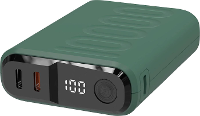 RealPower REALPOWER PB 10000 C Powerbank 10.000 MAh USB PD Donkergroen