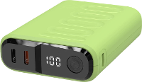 RealPower REALPOWER PB 10000 C Powerbank 10.000 MAh USB PD Lichtgroen