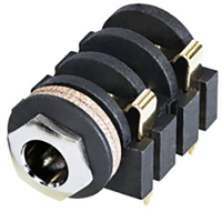 Rean AV NYS2152G Jackplug 6,35 mm Bus Aantal polen: 3 1 stuk(s)