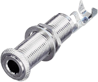 Rean AV NYS2202 Jackplug 6,35 mm Bus, inbouw horizontaal Aantal polen: 2 Mono Zilver 1 stuk(s)