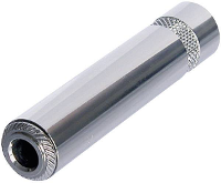 Rean AV NYS2202P Jackplug 6,35 mm Bus, recht Aantal polen: 2 Mono Zilver 1 stuk(s)