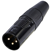 Rean AV RC3M B XLR connector Stekker, recht Aantal polen: 3 1 stuk(s)