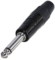 Rean AV RP2C BAG Jackplug 6,35 mm Stekker Aantal polen: 2 1 stuk(s)