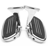 Rear Passenger Chrome Foot Board With Bracket Holder For Harley Touring 93 16