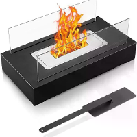 Rechthoekige Desktop Alcohol Kachel Buiten Portable Echte Vuur Kachel Lamp Verwarming Moderne Decoratieve Sfeer Lamp