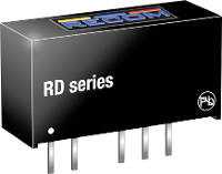RECOM RD 2412D/P DC/DC converter, print 84 mA 2 W Aantal uitgangen: 2 x Inhoud 1 stuk(s)