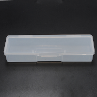 Rectangular Transparent Nail Tips Case Jewelry Watch Tool Storage Box