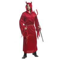 Red Devil Red Hell Angel Halloween Cloak Costumes King Bull Clothing