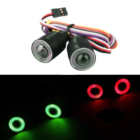 Red Or Green Led Lights Headlight For 1/10 4wd Rock Crawler Axial Scx10 Rc Car