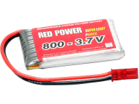 Red Power LiPo accupack 3.7 V 800 mAh Aantal cellen: 1 25 C Softcase BEC