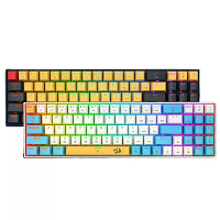 REDRAGON K688 RGB Mechanische Gamingtoetsenbord 78 toetsen Hot Swappable Twee kleur Injectie Toetsen Rode Schakelaar Erg