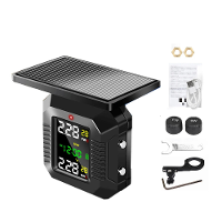 RedrRover Solar Power Motorfiets TPMS Kleurenlcd Display Motorfiets Bandenspanningscontrolesysteem USB Voeding Beveiligi
