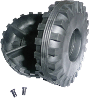 Reely Holle kunststof banden (educatief) (Ã) 79 mm Boordiameter 3.2 Mm