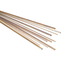 Messing U profiel (l x b x h) 500 x 2 x 1.5 Mm 1 stuk(s)