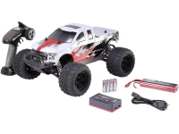 Reely NEW1 1:10 Brushless RC auto Elektro Monstertruck 4WD 100% RTR 2,4 GHz Incl. Accu, oplader en batterijen voor de zender