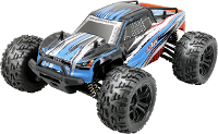 Reely RAW Blauw Brushed 1:14 RC auto Elektro Monstertruck 4WD RTR 2,4 GHz Incl. Accu en lader