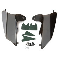 Reflective Saddle Shield Air Heat Deflector For 1997 2007 Harley Flht Fltr Smoke