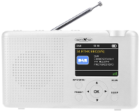 Reflexion TRA23DAB/WH Radio DAB+, DAB, VHF (FM) DAB+, FM Oplaadbaar Wit