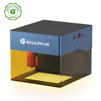Refurbished SCULPFUN iCube Pro 5W Lasergraveermachine Draagbare Lasergraveermachine met Rookfilter Temperatuuralarm 130x