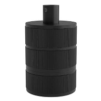 Calex lamphouder E27   3   rings   mat zwart   Leen Bakker