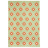 Floorita binnen/buitenvloerkleed Greca   groen   133x190 cm   Leen Bakker