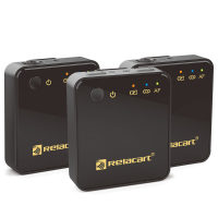 Relacart R2S Draadloze Lavalier Microfoon 2.4GHz Mini Draagbare Zender Ontvanger Dual Channel Microfoon HD Oproepen Inte