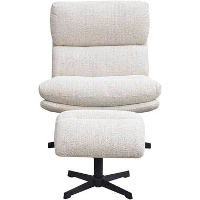 Relaxfauteuil Bobbi incl. Hocker   greige   Leen Bakker