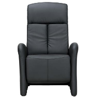 Relaxfauteuil Dakota   kunstleder   zwart   Leen Bakker