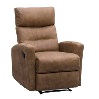 Relaxfauteuil Jackson   stof   lichtbruin   Leen Bakker