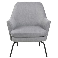 Relaxfauteuil Ulla   stof   lichtgrijs   Leen Bakker
