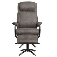 Relaxfauteuil Vic incl. Hocker   antraciet   Leen Bakker