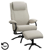Relaxfauteuil Vincent incl. Hocker   zand   Leen Bakker
