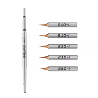RELIFE 210 Soldeerboutpunten set met handvat 0,1 mm vervangbare punt voor micro soldering telefoon scherm vliegende jump