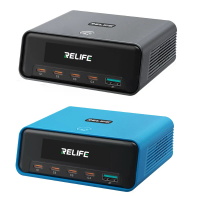 RELIFE Q8 GaN Intelligent Multi Port Charger 165W 5 Port Fast Charging Station 140W Max Single Port Output Slimme stroom