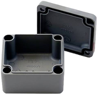 Reltech EfaBox 128 000 346 Universele behuizing Aluminium Poedercoating Grijs 1 stuk(s)