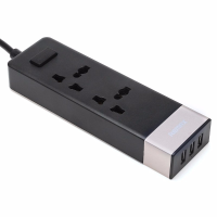Remax 5v 2.1A Desktop 2 Power Socket 3 Usb Port 4.92Ft/1.5M Us Plug Charging Socket