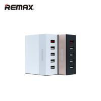 Remax Ming Series 5.2A Eu Plug 5 Usb Port Charger Station Adapter For Cellphone