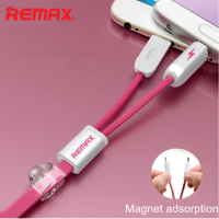 Remax Rc 025t 2.1A 2 In 1 8pin And Micro Usb Cable For Iphone Samsung Xiaomi