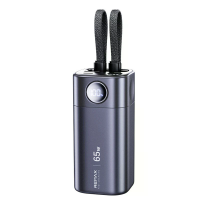 REMAXFP 77 PD65W 20000mAh Digitaal Display Powerbank met USB C&iP kabel Externe batterijvoeding met 2 ingangen & 4 uitga