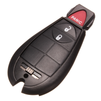 Remote Key Shell Case For Chrysler Dodge 3 Button Black Replacement