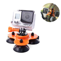 Removable Low Angle Car Suction Cup Mount For Gopro Hd Hero 1/2/3/3 Plus Xiaomi Yi Sj4000 Sj5000 Sjcam