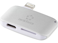 Renkforce CR53E APPLE Externe geheugenkaartlezer Apple Lightning Zilver