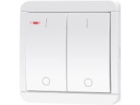Renkforce Draadloze wandschakelaar Opbouw 2 kanaals Bereik max. (In het vrije veld) 150 m