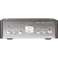 Renkforce E SA9 Stereoversterker 2 x 12 W Zilver (metallic), Donkerbruin