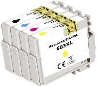 Renkforce Inktcartridge vervangt Epson 603XL, T03A6, T03A1, T03A2, T03A3, T03A4 Compatibel Combipack Zwart, Cyaan, Magenta, Geel RF 5655898