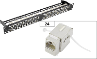 Renkforce KS10 24 poorten Netwerkpatchpaneel CAT 6A 1 HE