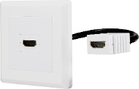 Renkforce RF 4538136 HDMI Adapter [1x HDMI bus   1x HDMI bus] Wit Vergulde steekcontacten 15.00 Cm