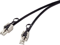 Renkforce RF 4538226 RJ45 Netwerkkabel, patchkabel CAT 6A S/FTP 3.00 M Zwart Met trekring voor ontgrendeling 1 stuk(s)